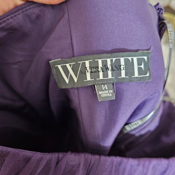 White By Vera Wang Strapless Maxi Dress Size 14 - Picture 10 of 12